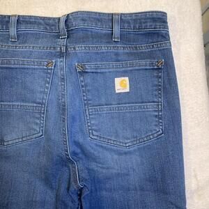 Women’s Carhartt Jeans Slim Fit Size 8 Blue Denim Work Wear